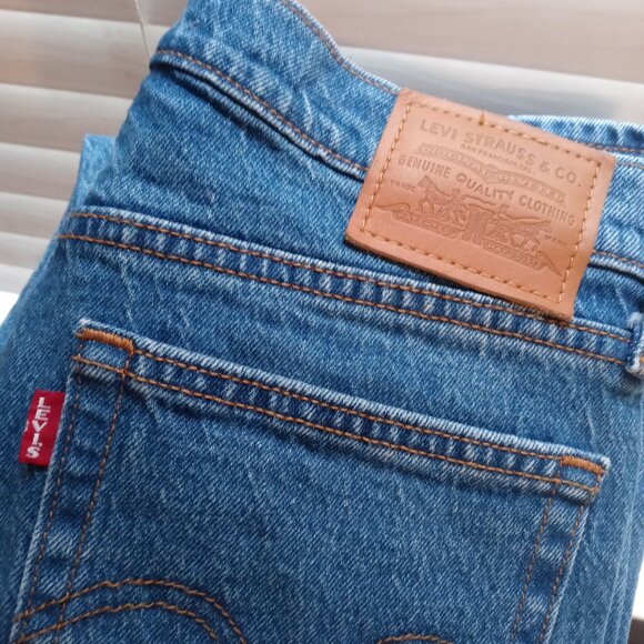 LEVI'S wedgie straight jeans in jive sound (sz27) - Picture 3 of 14